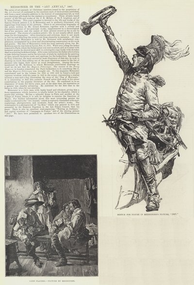 Meissonier a Művészeti Évkönyvben, 1887 alkotó: Jean-Louis Ernest Meissonier